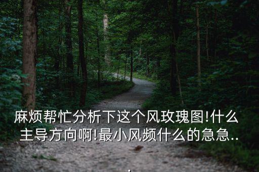 主導(dǎo)風(fēng)向,風(fēng)玫瑰圖怎么看主導(dǎo)風(fēng)向