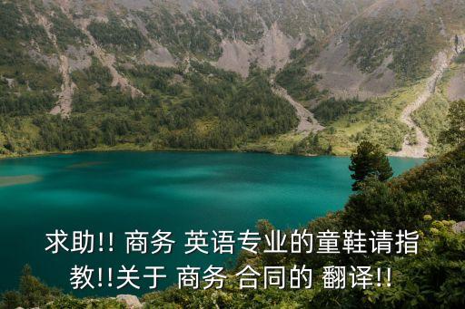 商務(wù)英語(yǔ)合同翻譯范本,論英語(yǔ)商務(wù)合同翻譯的規(guī)范與標(biāo)準(zhǔn)