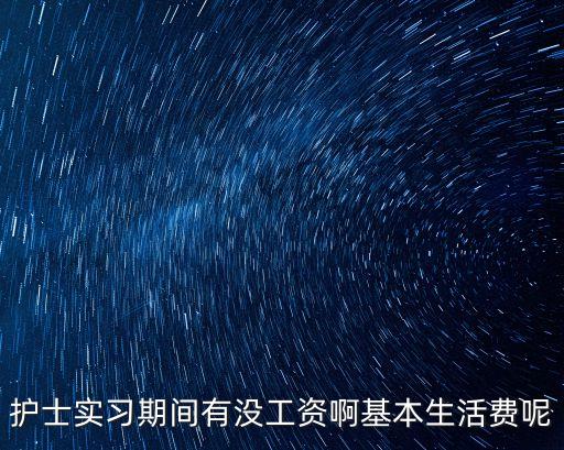 實(shí)習(xí)護(hù)士有工資嗎，護(hù)士實(shí)習(xí)期間有沒(méi)工資啊基本生活費(fèi)呢