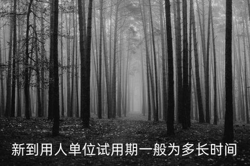 試用期是多久，新到用人單位試用期一般為多長(zhǎng)時(shí)間