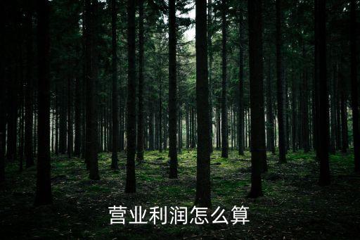 營業(yè)利潤的計算公式，求出營業(yè)利潤的公式是