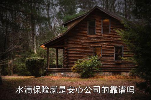 水滴保險是國家正規(guī)保險嗎，水滴保險就是安心公司的靠譜嗎