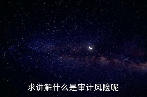 求講解什么是審計(jì)風(fēng)險(xiǎn)呢