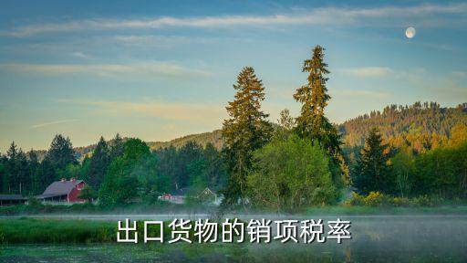 出口貨物的銷(xiāo)項(xiàng)稅率