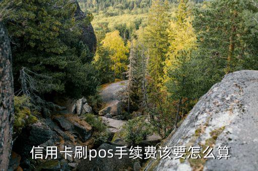  信用卡刷pos手續(xù)費(fèi)該要怎么算