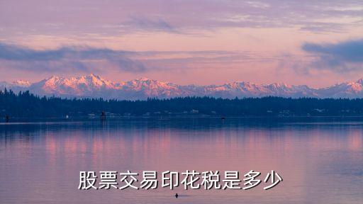 股票交易印花稅是多少