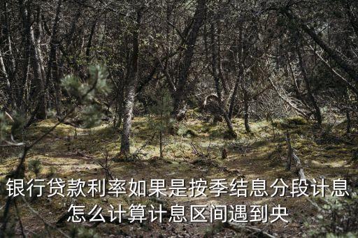 銀行貸款利率如果是按季結(jié)息分段計(jì)息怎么計(jì)算計(jì)息區(qū)間遇到央
