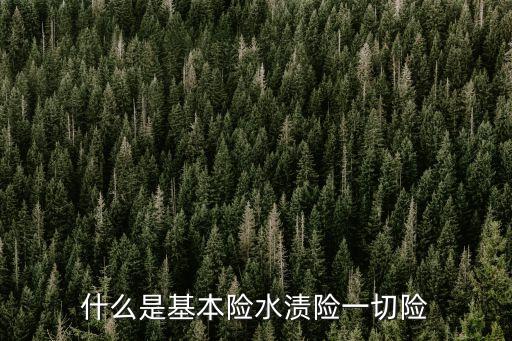 什么是基本險水漬險一切險