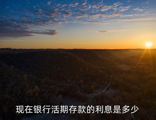 活期存款利率是多少，現(xiàn)在銀行活期存款的利息是多少