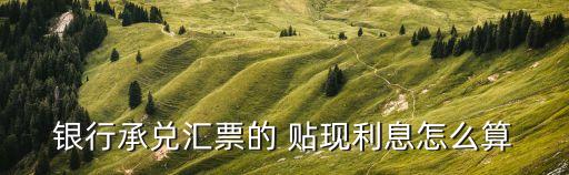 貼現(xiàn)息