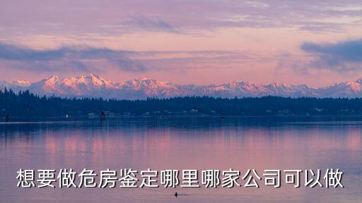 想要做危房鑒定哪里哪家公司可以做