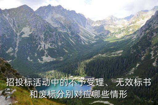什么情況下招標(biāo)無效,招標(biāo)無效的情況