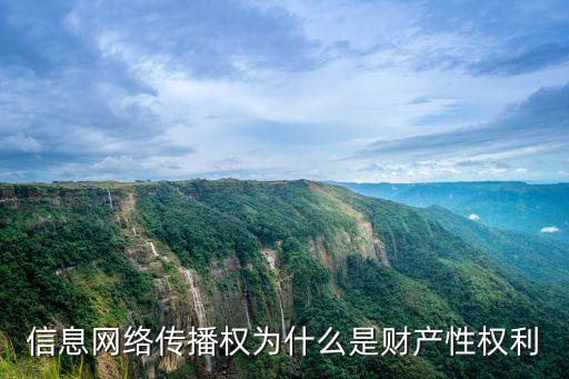 信息網(wǎng)絡(luò)傳播權(quán)，信息網(wǎng)絡(luò)傳播權(quán)為什么是財(cái)產(chǎn)性權(quán)利