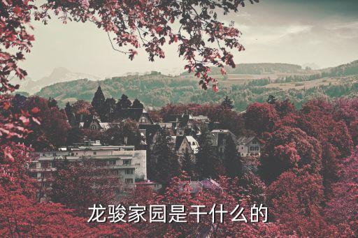 龍駿家園是干什么的