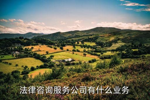 法律咨詢公司，法律咨詢公司的作用