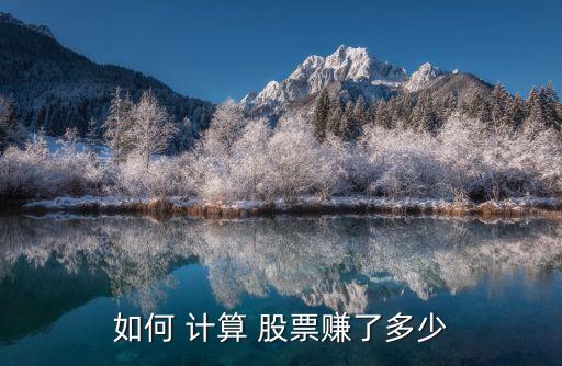 股票收益怎么計算,500元炒股一天能賺多少錢
