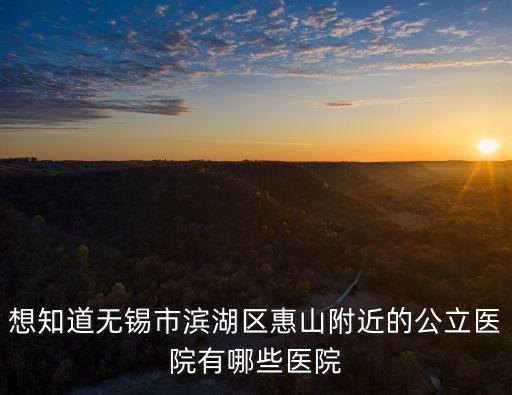 想知道無錫市濱湖區(qū)惠山附近的公立醫(yī)院有哪些醫(yī)院