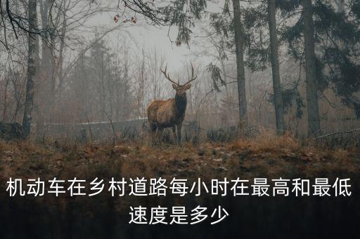 鄉(xiāng)村道路限速多少，鄉(xiāng)道汽車的安全車速