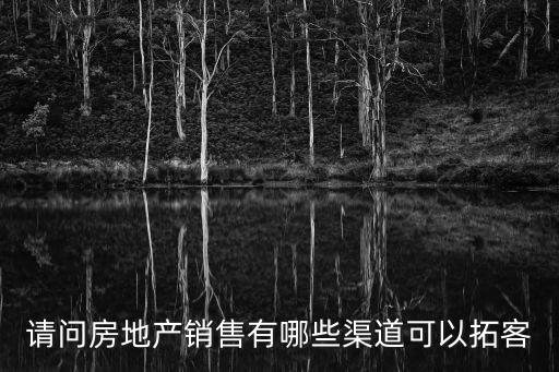 請(qǐng)問(wèn)房地產(chǎn)銷(xiāo)售有哪些渠道可以拓客
