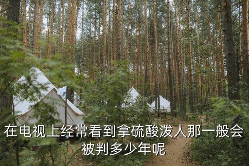 在電視上經(jīng)常看到拿硫酸潑人那一般會被判多少年呢