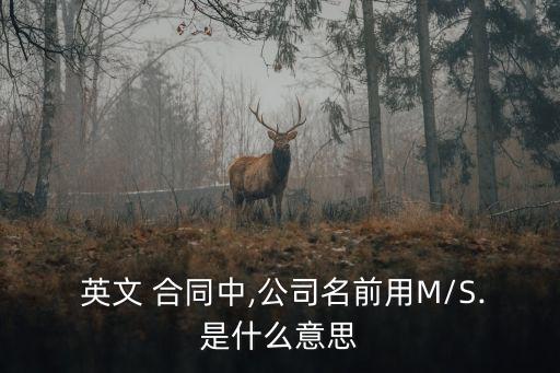 常見英文合同名稱,合同中名稱用英文怎么寫的