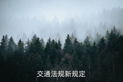 最新交規(guī)，道路交通法規(guī)新規(guī)定