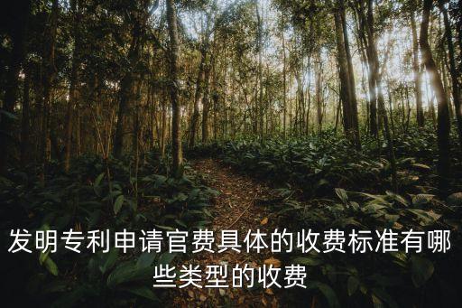 專利官費收費標(biāo)準(zhǔn)，專利申請 官費
