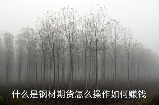什么是鋼材期貨怎么操作如何賺錢