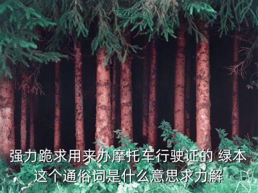 綠本是什么意思，綠本房產(chǎn)證