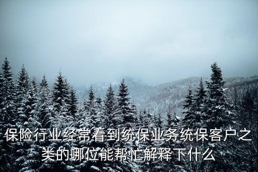 統(tǒng)括保單，什么是統(tǒng)括保單業(yè)務(wù)