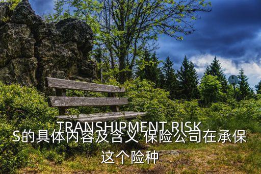 TRANSHIPMENT RISKS的具體內(nèi)容及含義 保險公司在承保這個險種