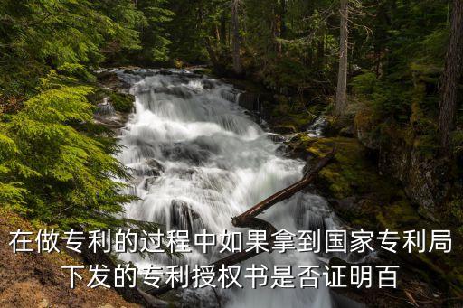 專利授權(quán)書，什么是授權(quán)專利書
