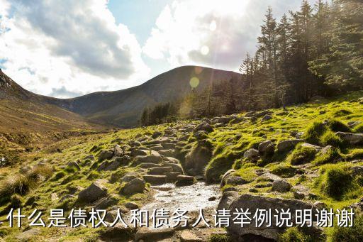債權(quán)人債務(wù)人，什么叫債權(quán)人債務(wù)人