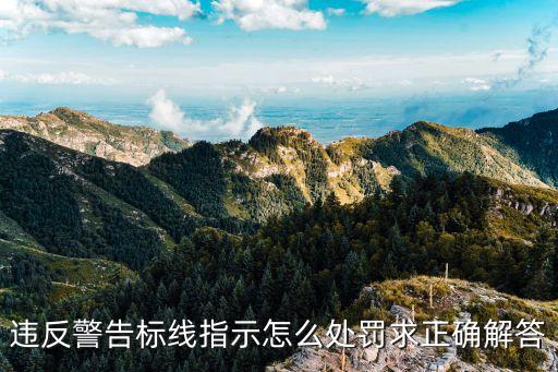 警告標(biāo)線，機(jī)動車違反警告標(biāo)線指示的罰多少錢扣分不