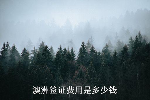 去澳洲簽證多少錢，去澳大利亞旅游簽證費要多少錢