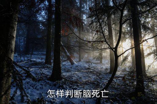 怎樣判斷腦死亡