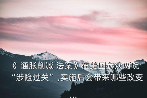 美國通脹消減法案,通脹消減法案內(nèi)容