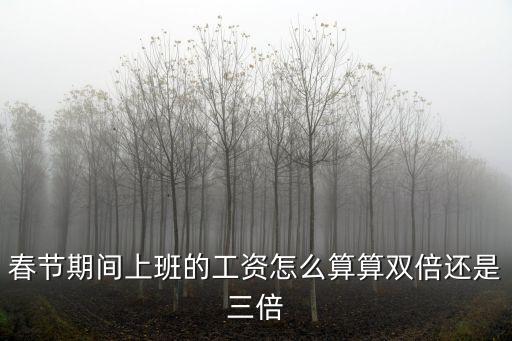 春節(jié)期間上班的工資怎么算算雙倍還是三倍