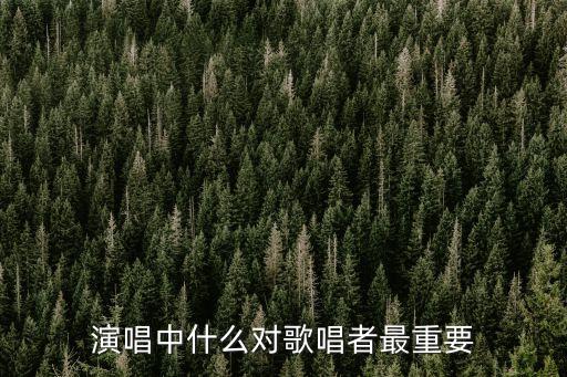 演唱中什么對(duì)歌唱者最重要
