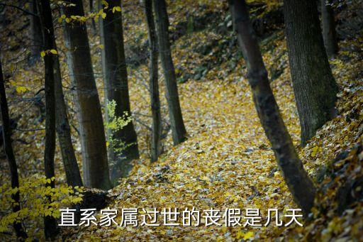 直系親屬喪假，直系家屬過(guò)世的喪假是幾天