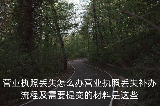營業(yè)執(zhí)照丟失怎么辦營業(yè)執(zhí)照丟失補(bǔ)辦流程及需要提交的材料是這些