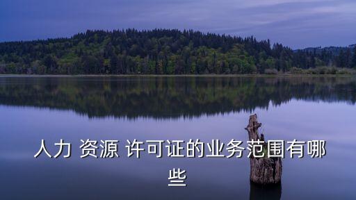  人力 資源 許可證的業(yè)務(wù)范圍有哪些
