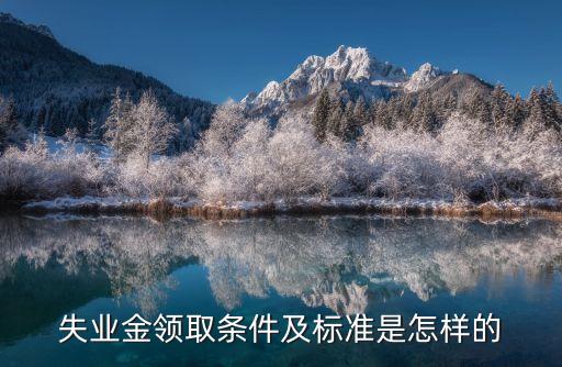 失業(yè)金領(lǐng)取條件及標(biāo)準(zhǔn)是怎樣的
