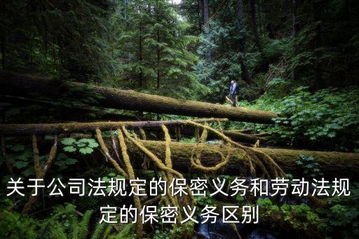 關(guān)于公司法規(guī)定的保密義務(wù)和勞動(dòng)法規(guī)定的保密義務(wù)區(qū)別