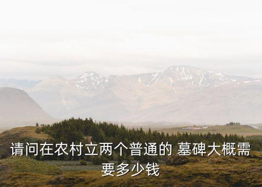 墓碑多少錢一塊,最便宜的墓碑多少錢一塊