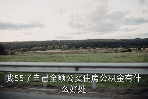 我55了自己全額公買住房公積金有什么好處