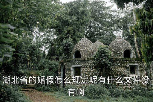 湖北省的婚假怎么規(guī)定呢有什么文件沒有啊