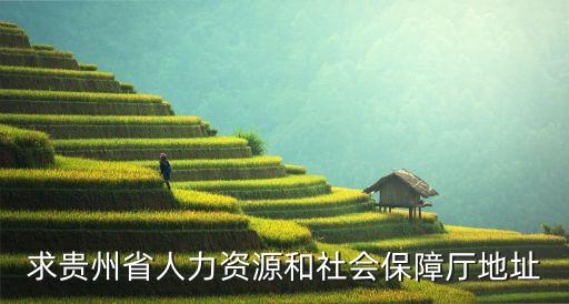 貴州省人事廳，求貴州省人力資源和社會保障廳地址