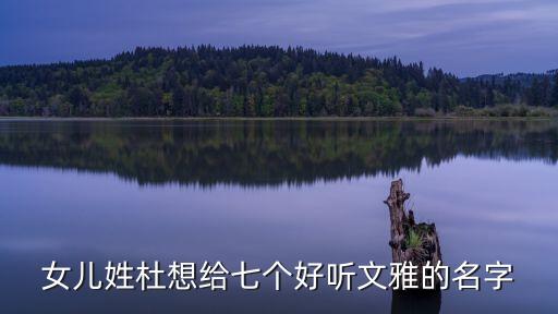 女兒姓杜想給七個(gè)好聽(tīng)文雅的名字