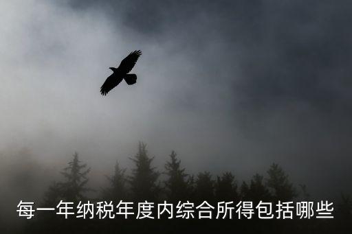 每一年納稅年度內綜合所得包括哪些